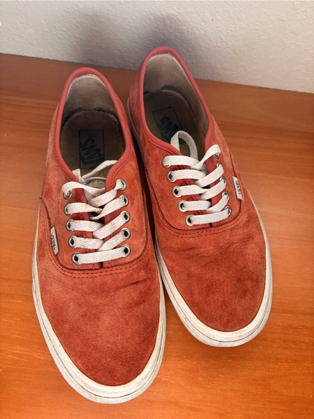 Vans Men’s Suede Sneakers - Rust Red Color